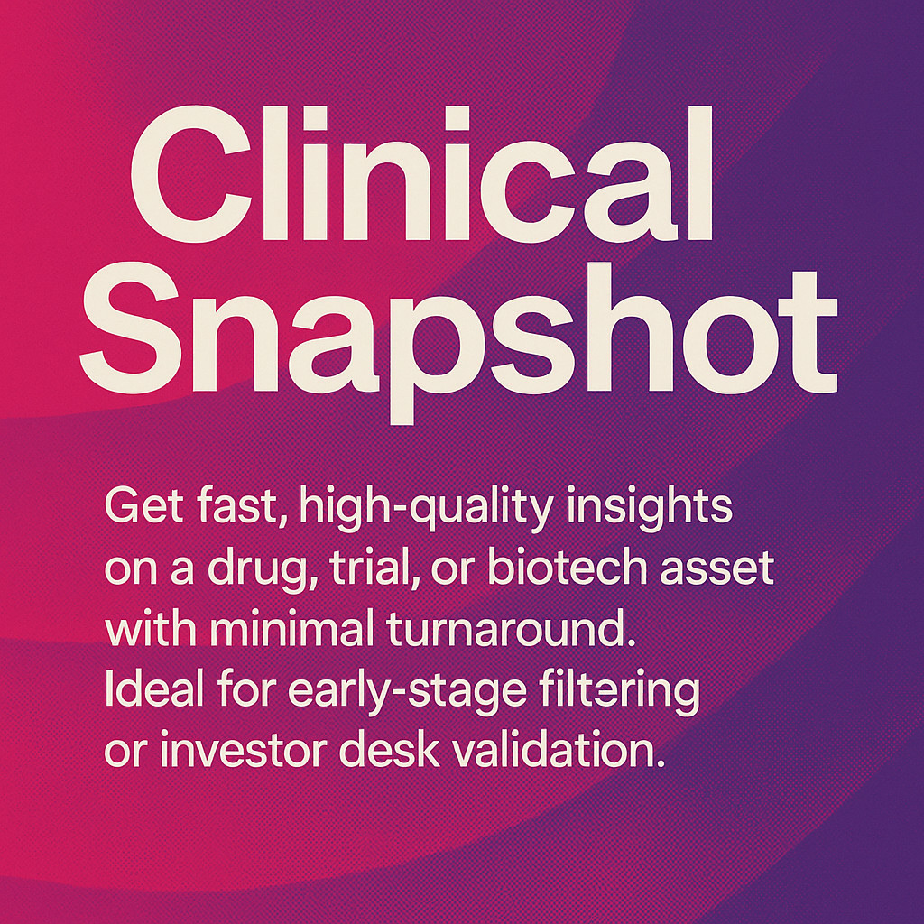 🧪 Tier 1: Clinical Snapshot